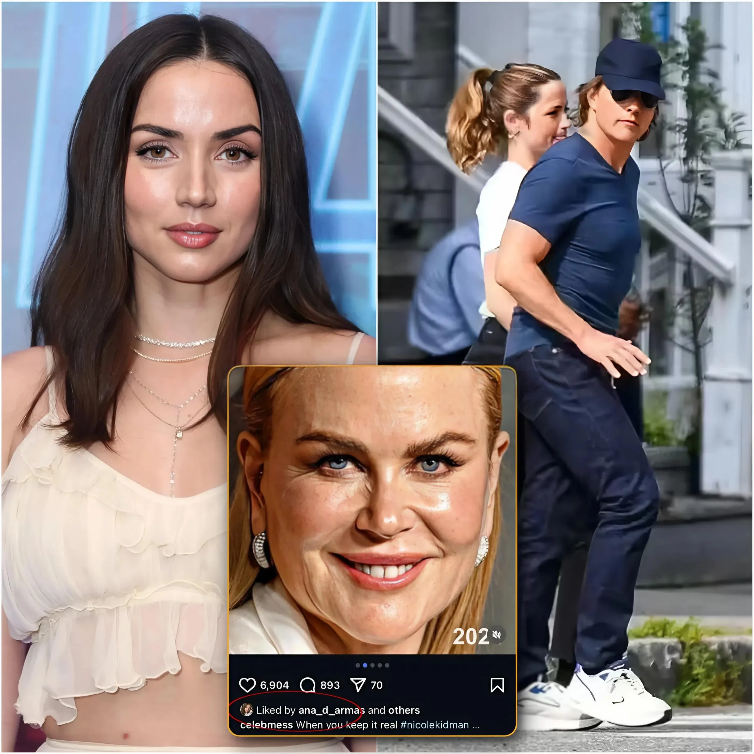 Cover Image for In a shocking moment, Ana de Armas was criticized for liking a vulgar post mocking the current appearance of Nicole Kidman (Tom Cruise’s wife). Today, Tom Cruise and de Armas officially confirmed that they are dating.