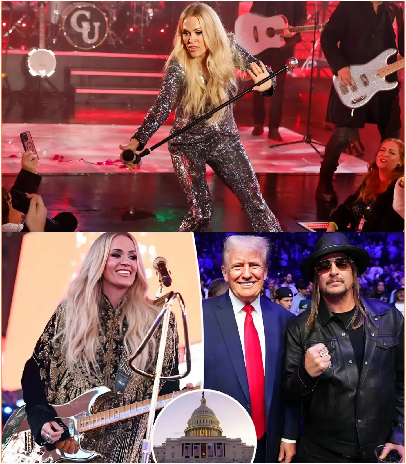 Cover Image for BREAKING NEWS: THE SUPER BOWL JUST GOT LOUDER! Country powerhouse Carrie Underwood and rock rebel Kid Rock are teaming up for the All-American Halftime Show, proudly presented by Turning Point USA ā and fans are already losing their minds. Theyāre calling it āthe real show Americaās been waiting for.ā Expect thundering guitars, jaw-dropping fireworks, and unapologetic patriotism as these two legends light up the stage in a performance that promises to outshine the NFLās official halftime act. This isnāt just a concert ā itās a statement. Get full in belowš