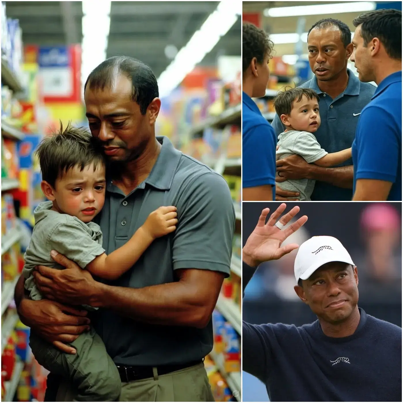 Cover Image for BREAKING NEWS:🚨 Tiger Woods Spots a Lost Child at the Airport — and His Next Move Stops the Terminal Cold