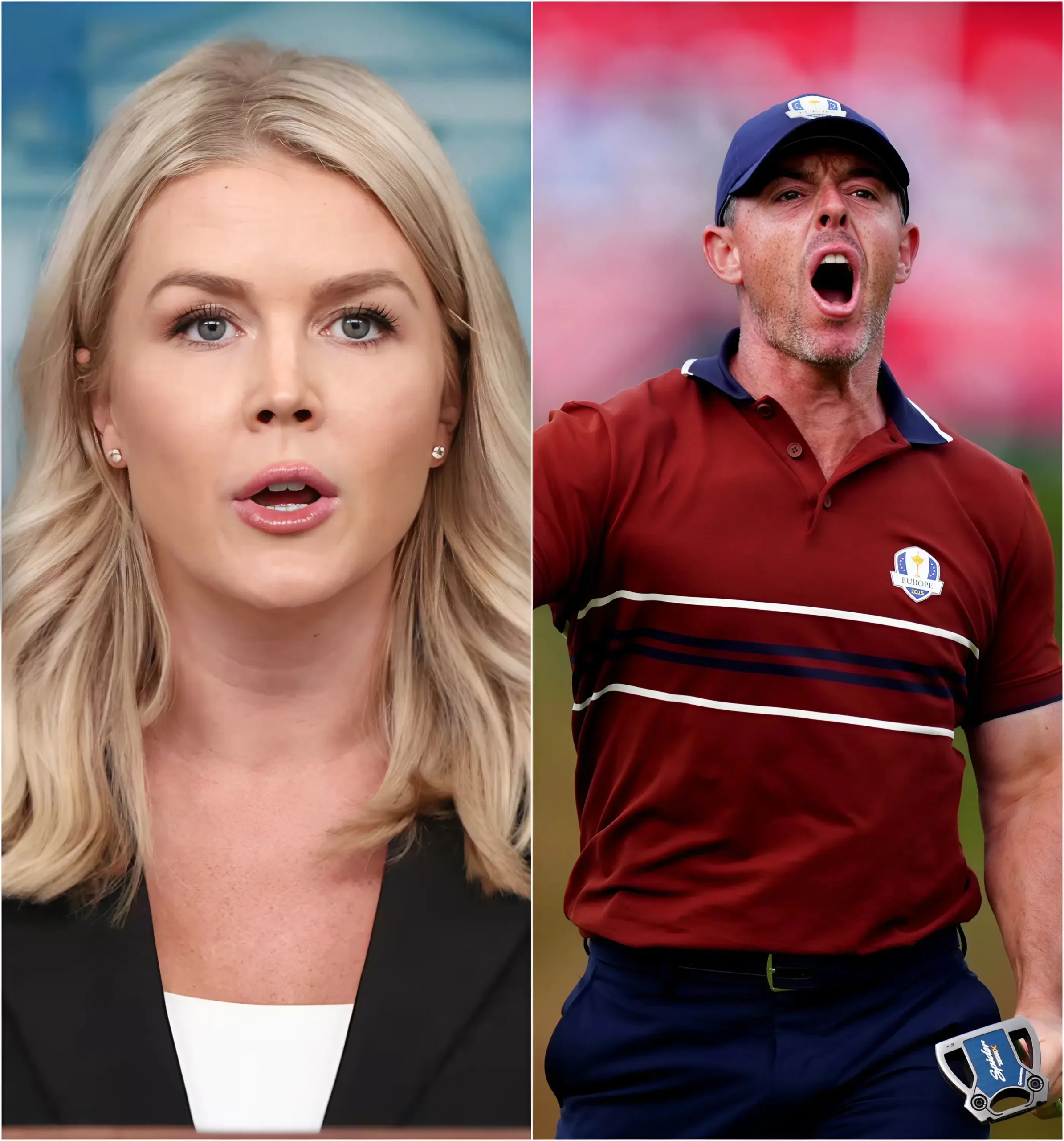 Cover Image for “He’s nothing more than a golfer from a country nobody even notices — he doesn’t deserve my respect.” 🔴 With that single remark, Karoline Leavitt ignited a media firestorm no one saw coming. After hearing that Buckingham Palace had issued a rare public tribute praising Rory McIlroy for bringing pride to the United Kingdom and Northern Ireland, she lashed out at the golf icon. But what shocked everyone was that, just minutes into the broadcast, Rory McIlroy answered with twelve precise, devastating words — enough to explode across social media and leave Karoline Leavitt in tears.