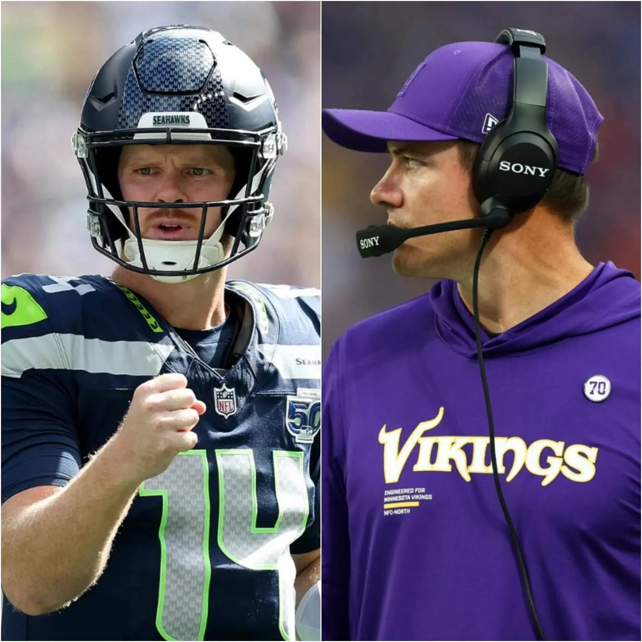 Cover Image for QB Sam Darnold Faces the Toughest Decision of His Life After a 10-Minute Conversation with Vikings Head Coach Kevin O’Connell – The Man Who Elevated Him to This Point – And His Final Choice Leaves the Entire NFL in Awe and the Seattle Seahawks Absolutely Stunned.